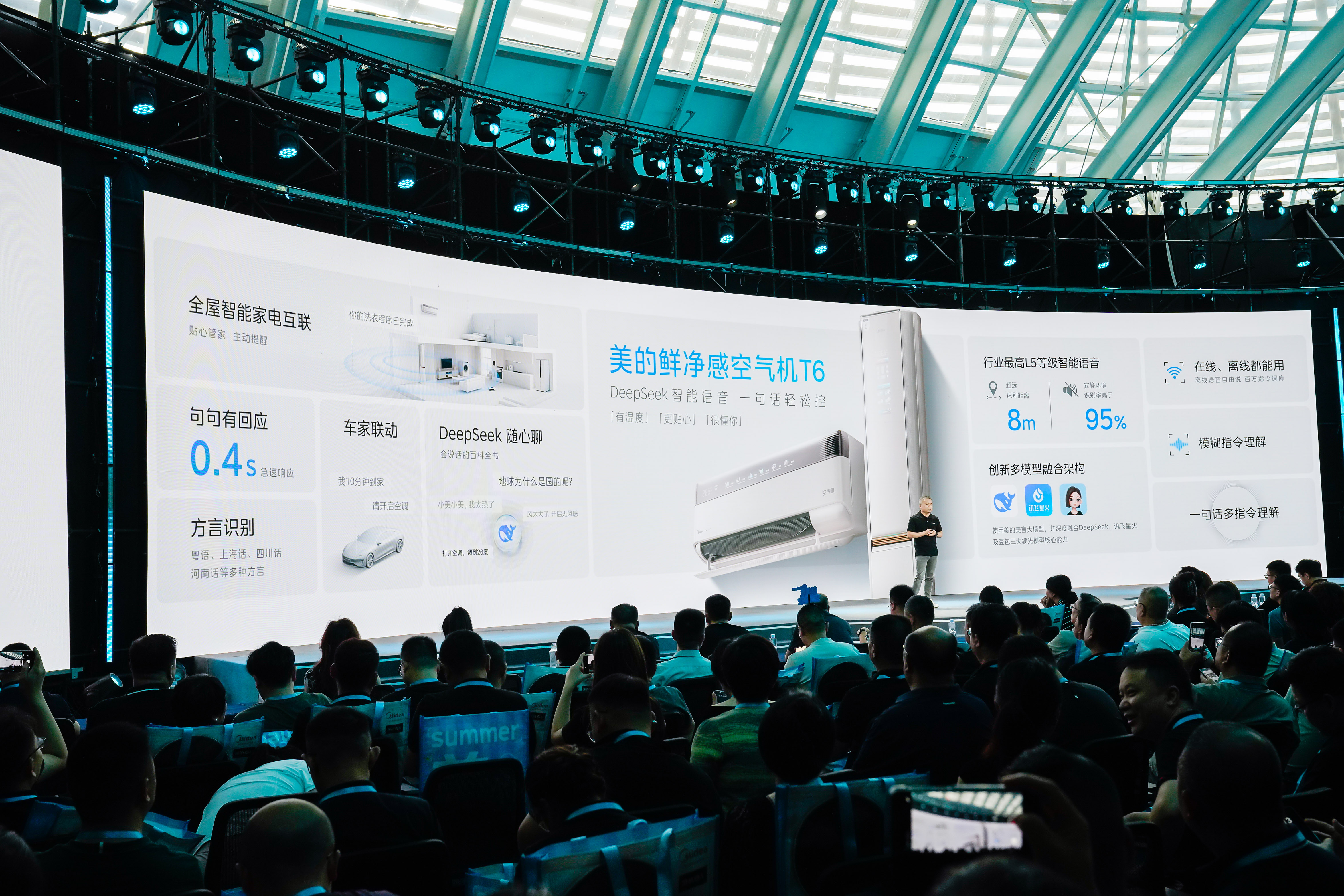 布：以科技之力打造理想的全屋空气k8凯发一触即发美的空调新品发(图3)